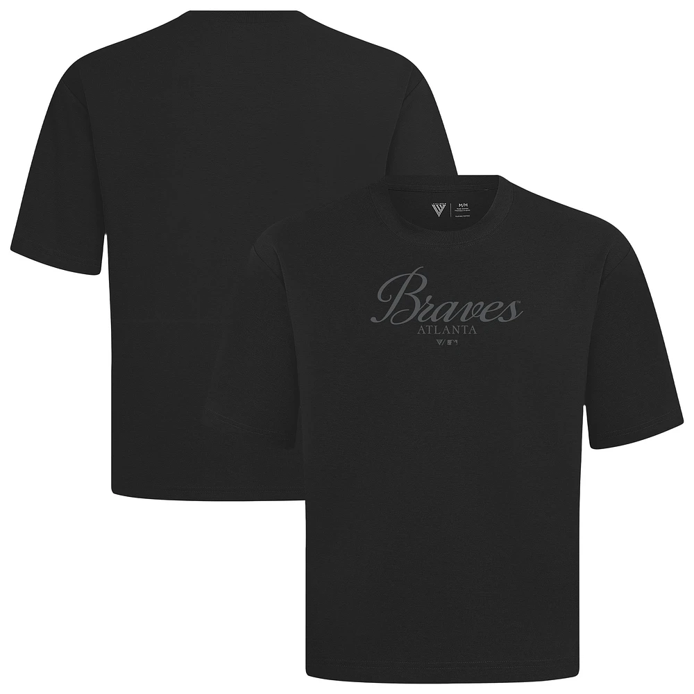 Men's Levelwear Atlanta Braves Ethereal Oversized Luxe Signature Knit T-Shirt