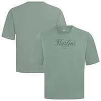 Men's Levelwear Miami Marlins Ethereal Oversized Luxe Signature Knit T-Shirt