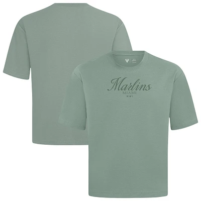 Men's Levelwear Miami Marlins Ethereal Oversized Luxe Signature Knit T-Shirt