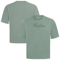 Men's Levelwear Miami Marlins Ethereal Oversized Luxe Signature Knit T-Shirt