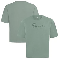 Men's Levelwear Milwaukee Brewers Ethereal Oversized Luxe Signature Knit T-Shirt