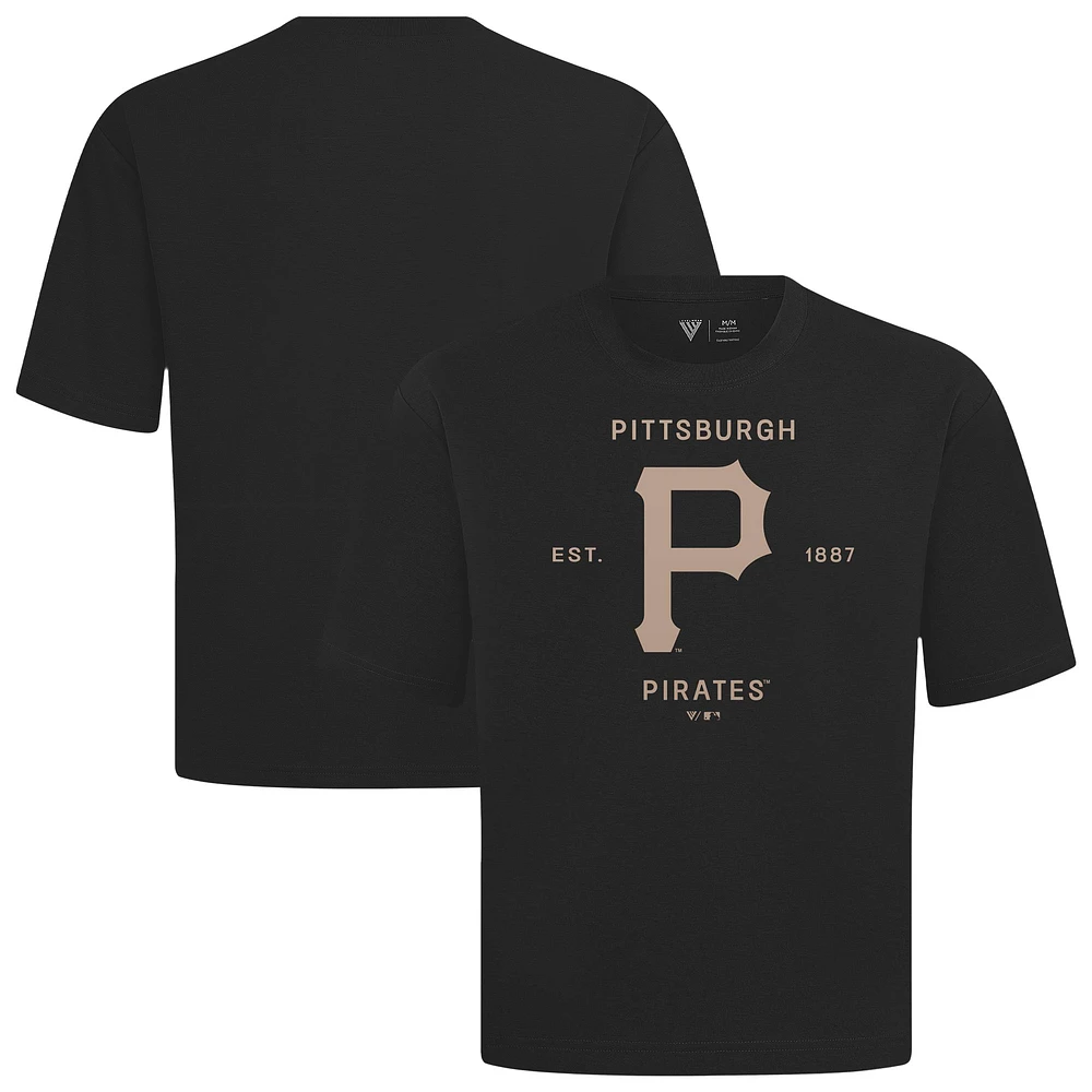 Men's Levelwear Pittsburgh Pirates Crossway Oversized Luxe Signature Knit T-Shirt