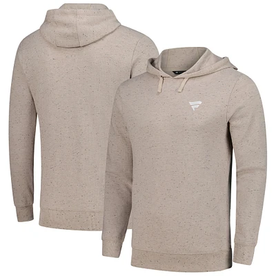 Men's TravisMathew  Tan Fanatics Corporate Cloud Waffle Lightweight Tri-Blend Pullover Hoodie
