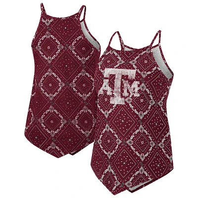 Women's Colosseum  Maroon Texas A&M Aggies Wrangler Bandana Tank Top