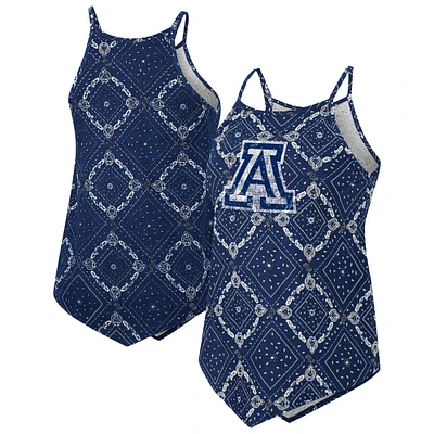 Women's Colosseum  Navy Arizona Wildcats Wrangler Bandana Tank Top