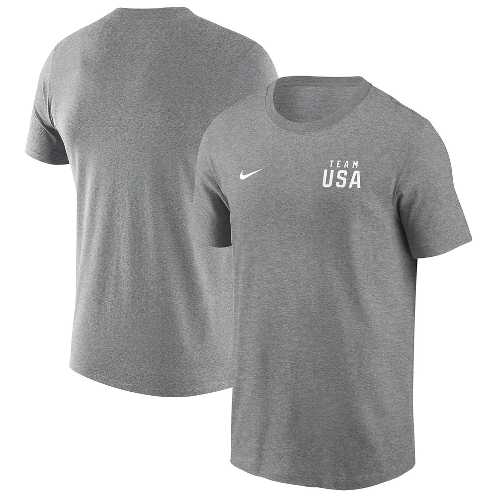Men's Nike Gray Team USA Issue Legend Performance T-Shirt