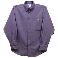 Infant Vive La Fete Purple Ashland Eagles Gingham Button-Down Long Sleeve Shirt