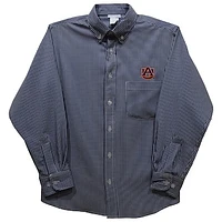 Infant Vive La Fete Navy Auburn Tigers Gingham Button-Down Long Sleeve Shirt