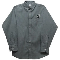 Infant Vive La Fete Green Sacramento State Hornets Gingham Button-Down Long Sleeve Shirt
