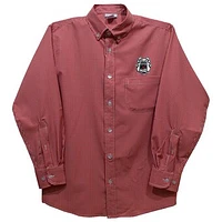 Infant Vive La Fete Red Fresno State Bulldogs Gingham Button-Down Long Sleeve Shirt