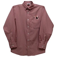 Infant Vive La Fete Red Hawaii Hilo Vulcans Gingham Button-Down Long Sleeve Shirt