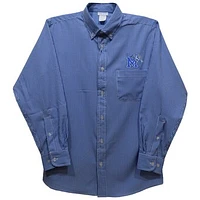 Infant Vive La Fete Royal Memphis Tigers Gingham Button-Down Long Sleeve Shirt