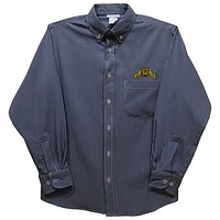Infant Vive La Fete Navy North Carolina A&T Aggies Gingham Button-Down Long Sleeve Shirt