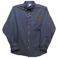 Infant Vive La Fete Navy North Carolina A&T Aggies Gingham Button-Down Long Sleeve Shirt
