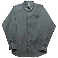 Infant Vive La Fete Green Marshall Thundering Herd Gingham Button-Down Long Sleeve Shirt