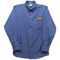 Infant Vive La Fete Blue Morehead State Eagles Gingham Button-Down Long Sleeve Shirt