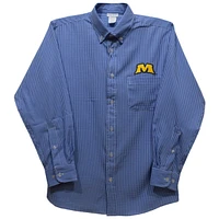 Infant Vive La Fete Blue Morehead State Eagles Gingham Button-Down Long Sleeve Shirt