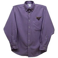 Infant Vive La Fete Purple Minnesota State Mavericks Gingham Button-Down Long Sleeve Shirt