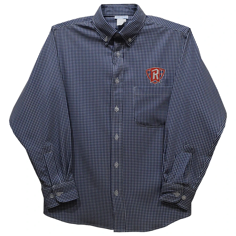 Infant Vive La Fete Radford Highlanders Gingham Button-Down Long Sleeve Shirt