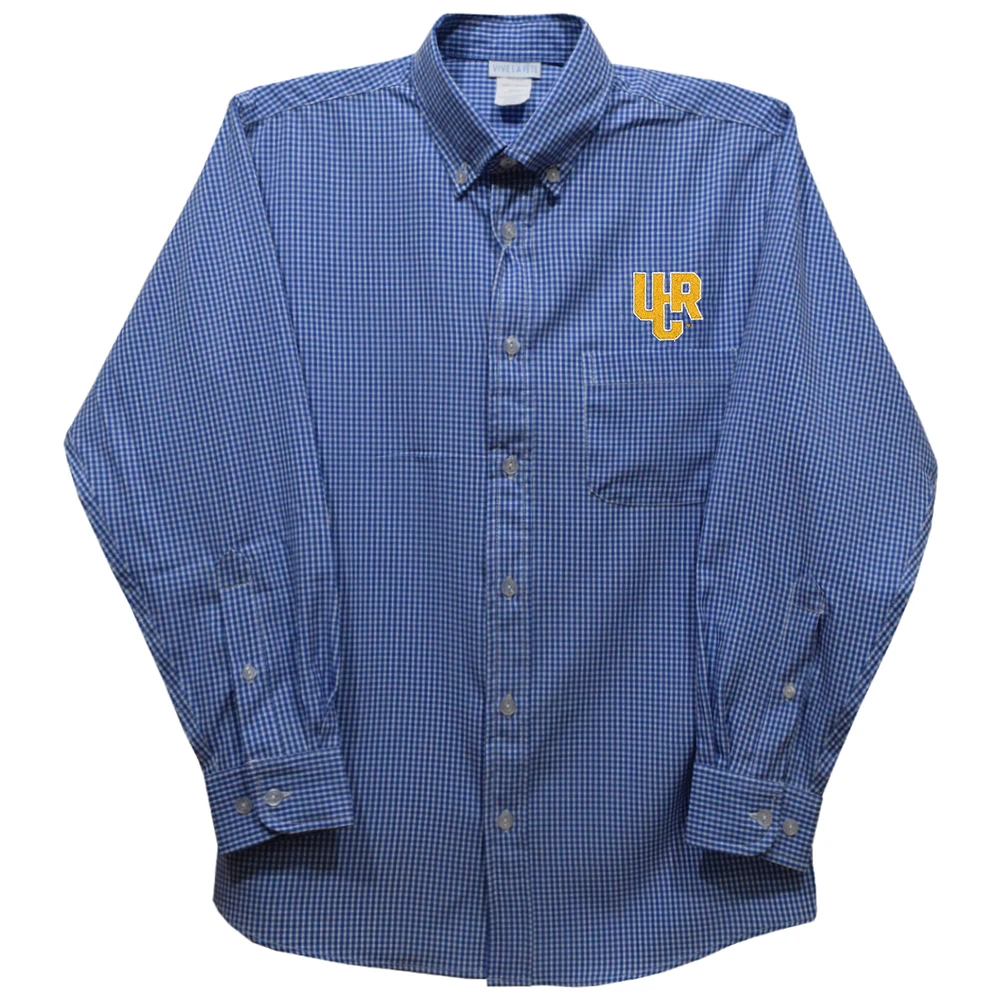 Infant Vive La Fete Blue UC Riverside Highlanders Gingham Button-Down Long Sleeve Shirt