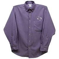 Infant Vive La Fete Purple Stephen F Austin Lumberjacks Gingham Button-Down Long Sleeve Shirt