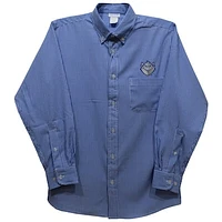 Infant Vive La Fete Blue Saint Louis Billikens Gingham Button-Down Long Sleeve Shirt