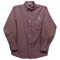 Infant Vive La Fete Maroon Texas Southern Tigers Gingham Button-Down Long Sleeve Shirt