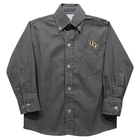 Infant Vive La Fete Black UCF Knights Gingham Button-Down Long Sleeve Shirt