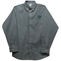 Infant Vive La Fete Green Tulane Wave Gingham Button-Down Long Sleeve Shirt