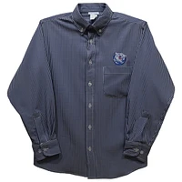 Toddler Vive La Fete Navy Belmont Bruins Gingham Button-Down Long Sleeve Shirt