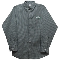 Toddler Vive La Fete Green Eastern New Mexico Greyhounds Gingham Button-Down Long Sleeve Shirt
