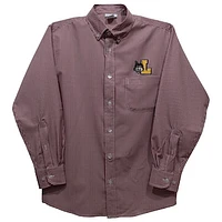 Toddler Vive La Fete Maroon Loyola Chicago Ramblers Gingham Button-Down Long Sleeve Shirt