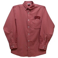 Toddler Vive La Fete Scarlet UNLV Rebels Gingham Button-Down Long Sleeve Shirt