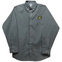Toddler Vive La Fete Green Northern Michigan Wildcats Gingham Button-Down Long Sleeve Shirt