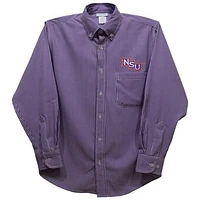 Toddler Vive La Fete Purple Northwestern State Demons Gingham Button-Down Long Sleeve Shirt