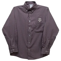 Toddler Vive La Fete Maroon Texas A&M Aggies Gingham Button-Down Long Sleeve Shirt