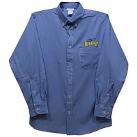 Toddler Vive La Fete Blue Toledo Rockets Gingham Button-Down Long Sleeve Shirt
