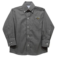 Toddler Vive La Fete Black Towson Tigers Gingham Button-Down Long Sleeve Shirt