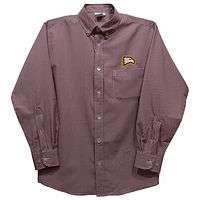 Toddler Vive La Fete Red Winthrop Eagles Gingham Button-Down Long Sleeve Shirt
