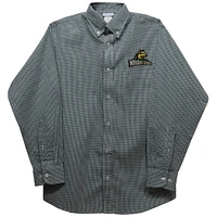 Toddler Vive La Fete Green Wright State Raiders Gingham Button-Down Long Sleeve Shirt