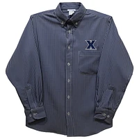 Toddler Vive La Fete Navy Xavier Musketeers Gingham Button-Down Long Sleeve Shirt