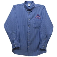 Youth Vive La Fete Blue American University Eagles Gingham Button-Down Long Sleeve Shirt