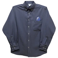 Youth Vive La Fete Navy Drake Bulldogs Gingham Button-Down Long Sleeve Shirt