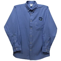 Youth Vive La Fete Blue Cal State San Marcos Cougars Gingham Button-Down Long Sleeve Shirt