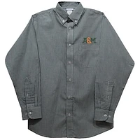 Youth Vive La Fete Green Florida A&M Rattlers Gingham Button-Down Long Sleeve Shirt