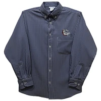 Youth Vive La Fete Navy Gonzaga Bulldogs Gingham Button-Down Long Sleeve Shirt