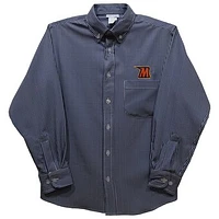 Youth Vive La Fete Navy Morgan State Bears Gingham Button-Down Long Sleeve Shirt