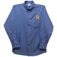 Youth Vive La Fete Blue Rochester Yellow Jackets Gingham Button-Down Long Sleeve Shirt