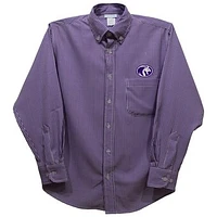 Youth Vive La Fete Purple North Alabama Lions Gingham Button-Down Long Sleeve Shirt