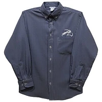 Youth Vive La Fete Navy UNF Ospreys Gingham Button-Down Long Sleeve Shirt